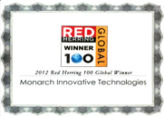 Monarch winner of the 2012 Red Herring Top 100 Global